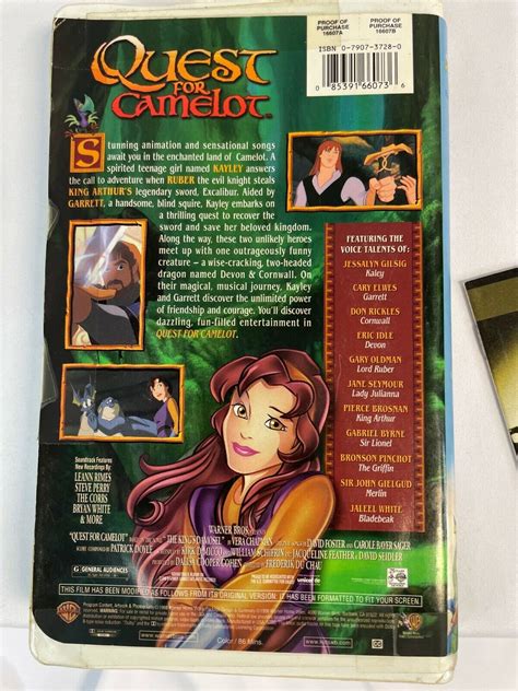 quest for camelot vhs 1998.